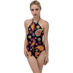 Paisley Pattern Design Go With The Flow One Piece Swimsuit by befabulous