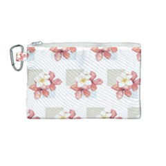 Floral Canvas Cosmetic Bag (medium) by Sparkle