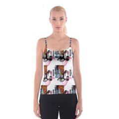 Fashion Faces Spaghetti Strap Top