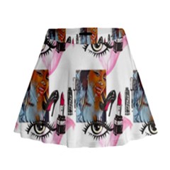 Fashion Faces Mini Flare Skirt by Sparkle