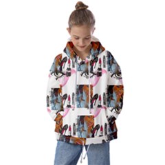 Fashion Faces Kids  Oversized Hoodie by Sparkle
