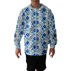 Flowers Pattern Kids  Hooded Windbreaker