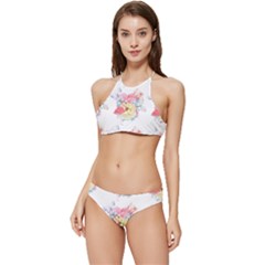 Flamingos Banded Triangle Bikini Set by Sparkle