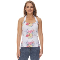 Flamingos Basic Halter Top by Sparkle