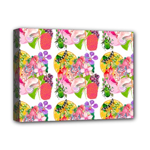 Flowers Pattern Deluxe Canvas 16  X 12  (stretched)  by Sparkle