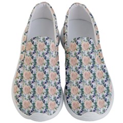 Flowers Pattern Men s Lightweight Slip Ons by Sparkle