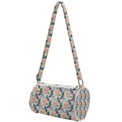 Flowers Pattern Mini Cylinder Bag