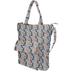 Flowers Pattern Shoulder Tote Bag