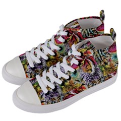 Tiger King Women s Mid-top Canvas Sneakers by Sparkle
