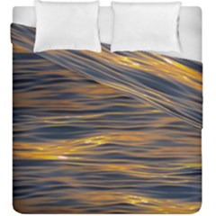 Sunset Waves Pattern Print Duvet Cover Double Side (king Size) by dflcprintsclothing