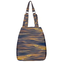 Sunset Waves Pattern Print Center Zip Backpack by dflcprintsclothing