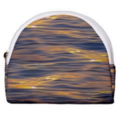 Sunset Waves Pattern Print Horseshoe Style Canvas Pouch by dflcprintsclothing