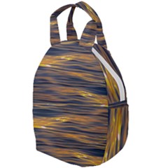 Sunset Waves Pattern Print Travel Backpacks by dflcprintsclothing