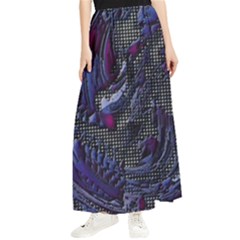 Braille Flow Maxi Chiffon Skirt by MRNStudios