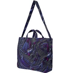 Braille Flow Square Shoulder Tote Bag by MRNStudios