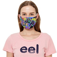 Crazy Multicolored Each Other Running Splashes Hand 1 Cloth Face Mask (adult) by EDDArt