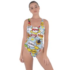 Comic Pow Bamm Boom Poof Wtf Pattern 1 Bring Sexy Back Swimsuit by EDDArt