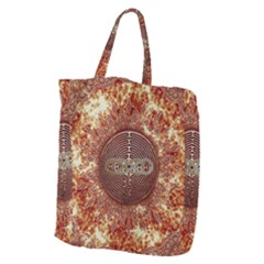 Chartres Double Infinity Antique Mandala Giant Grocery Tote by EDDArt