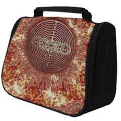 Chartres Double Infinity Antique Mandala Full Print Travel Pouch (big) by EDDArt