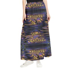 Abstract Art - Adjustable Angle Jagged 1 Maxi Chiffon Skirt