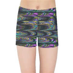 Abstract Art - Adjustable Angle Jagged 2 Kids  Sports Shorts