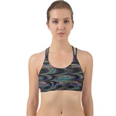 Abstract Art - Adjustable Angle Jagged 2 Back Web Sports Bra