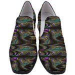 Abstract Art - Adjustable Angle Jagged 2 Women Slip On Heel Loafers