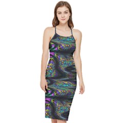 Abstract Art - Adjustable Angle Jagged 2 Bodycon Cross Back Summer Dress by EDDArt