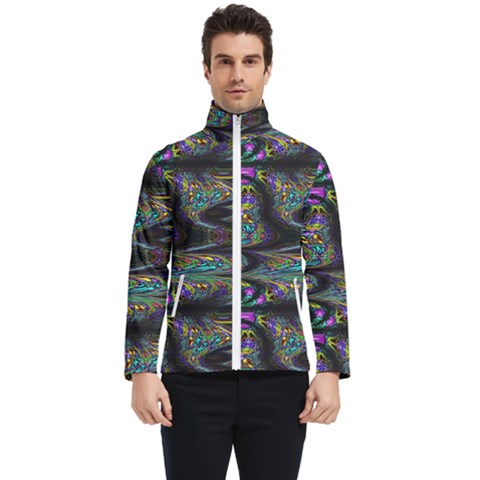 Abstract Art - Adjustable Angle Jagged 2 Men s Bomber Jacket by EDDArt