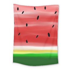 Painted Watermelon Pattern, Fruit Themed Apparel Medium Tapestry by Casemiro