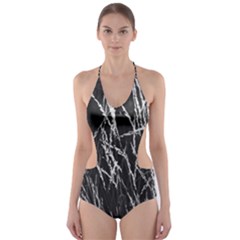 Field Of Light Abstract 3 Cut-out One Piece Swimsuit