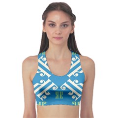 Abstract Pattern Geometric Backgrounds   Sports Bra by Eskimos