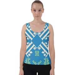 Abstract Pattern Geometric Backgrounds   Velvet Tank Top by Eskimos