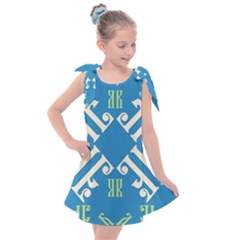 Abstract Pattern Geometric Backgrounds   Kids  Tie Up Tunic Dress by Eskimos