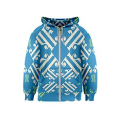 Abstract Pattern Geometric Backgrounds   Kids  Zipper Hoodie by Eskimos