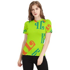 Abstract Pattern Geometric Backgrounds   Women s Short Sleeve Rash Guard by Eskimos