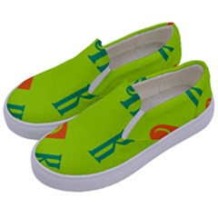 Abstract Pattern Geometric Backgrounds   Kids  Canvas Slip Ons by Eskimos