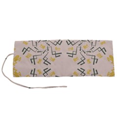 Abstract Pattern Geometric Backgrounds   Roll Up Canvas Pencil Holder (s) by Eskimos