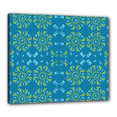 Abstract Pattern Geometric Backgrounds   Canvas 24  X 20  (stretched) by Eskimos