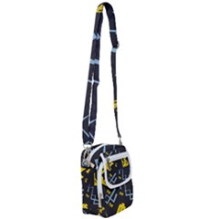 Abstract Pattern Geometric Backgrounds   Shoulder Strap Belt Bag by Eskimos