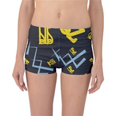 Abstract Pattern Geometric Backgrounds   Reversible Boyleg Bikini Bottoms by Eskimos