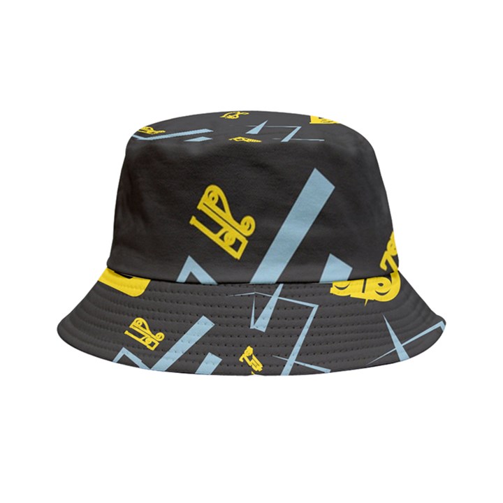 Abstract pattern geometric backgrounds   Inside Out Bucket Hat