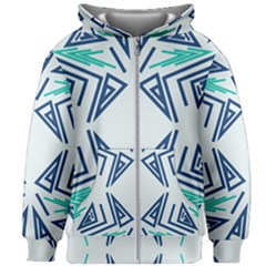 Abstract Pattern Geometric Backgrounds   Kids  Zipper Hoodie Without Drawstring by Eskimos