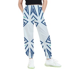 Abstract Pattern Geometric Backgrounds   Kids  Elastic Waist Pants by Eskimos