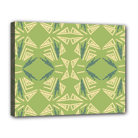 Abstract Pattern Geometric Backgrounds   Canvas 14  X 11  (stretched) by Eskimos