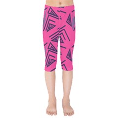 Abstract Pattern Geometric Backgrounds   Kids  Capri Leggings  by Eskimos