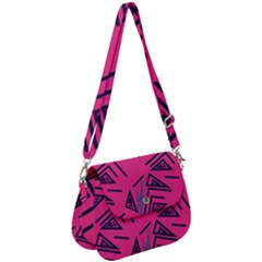 Abstract Pattern Geometric Backgrounds   Saddle Handbag by Eskimos