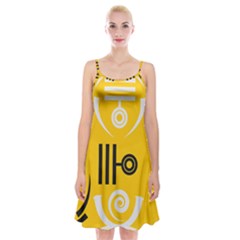 Abstract pattern geometric backgrounds   Spaghetti Strap Velvet Dress