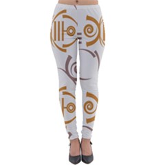 Abstract Pattern Geometric Backgrounds   Lightweight Velour Leggings by Eskimos