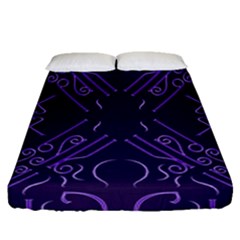 Abstract pattern geometric backgrounds   Fitted Sheet (Queen Size)